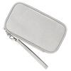 Angoily Digital Accessories Organizer Bag Portable Storage Pouch for Charging Cables Power Banks and Hard Drives Multi-section Travel Case Elegant Gray Durable Design view 1
