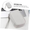 Angoily Digital Accessories Organizer Bag Portable Storage Pouch for Charging Cables Power Banks and Hard Drives Multi-section Travel Case Elegant Gray Durable Design view 3