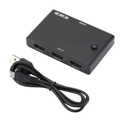 jojofuny Video Splitter for Game Console Tv Stick Compatible Monitor and Projector Easy Signal Switching High-Speed Cable