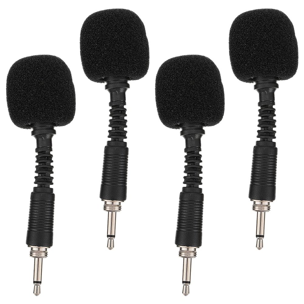Abaodam 4pcs Portable Microphone for Live Streaming Recording and Conference Use Mini Noise-canceling Mic for Laptop and Phone Plug and Play Compact Design
