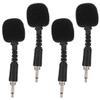 Abaodam 4pcs Portable Microphone for Live Streaming Recording and Conference Use Mini Noise-canceling Mic for Laptop and Phone Plug and Play Compact Design view 1