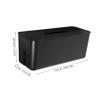 Angoily Cord Management Box Capacity Wire Organizer for Cables and Adapters Easy to Use Detachable Design for Desktop and Wall for Cable Storage view 2