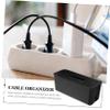Angoily Cord Management Box Capacity Wire Organizer for Cables and Adapters Easy to Use Detachable Design for Desktop and Wall for Cable Storage view 3