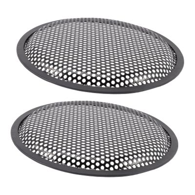 HOMSFOU 2pcs Speaker Grill Mesh Protector for Home and Car Audio Iron Net to Block Dust and Damage Speaker Accessory for Enhanced Performance Random Style