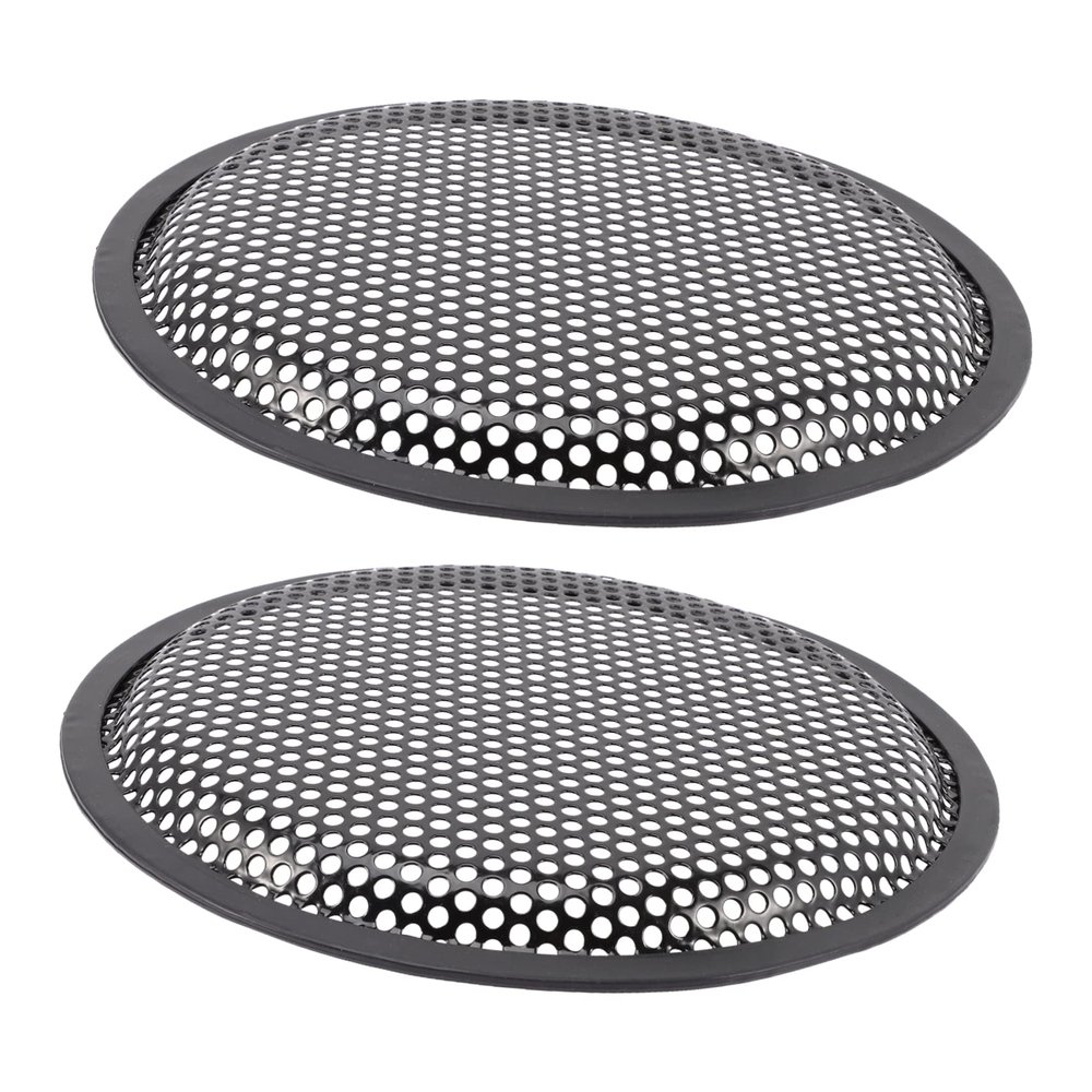 HOMSFOU 2pcs Speaker Grill Mesh Protector for Home and Car Audio Iron Net to Block Dust and Damage Speaker Accessory for Enhanced Performance Random Style