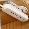 Angoily Self-Adhesive Power Strip Holder Punch Wall Organizer for Cables and Plugs Material Easy Installation for Home Use and Space Saving view 3