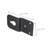 Angoily Thickened Iron Plate Speaker Hanger Plate Ceiling Mount for Surround Sound Speaker Stand view 4