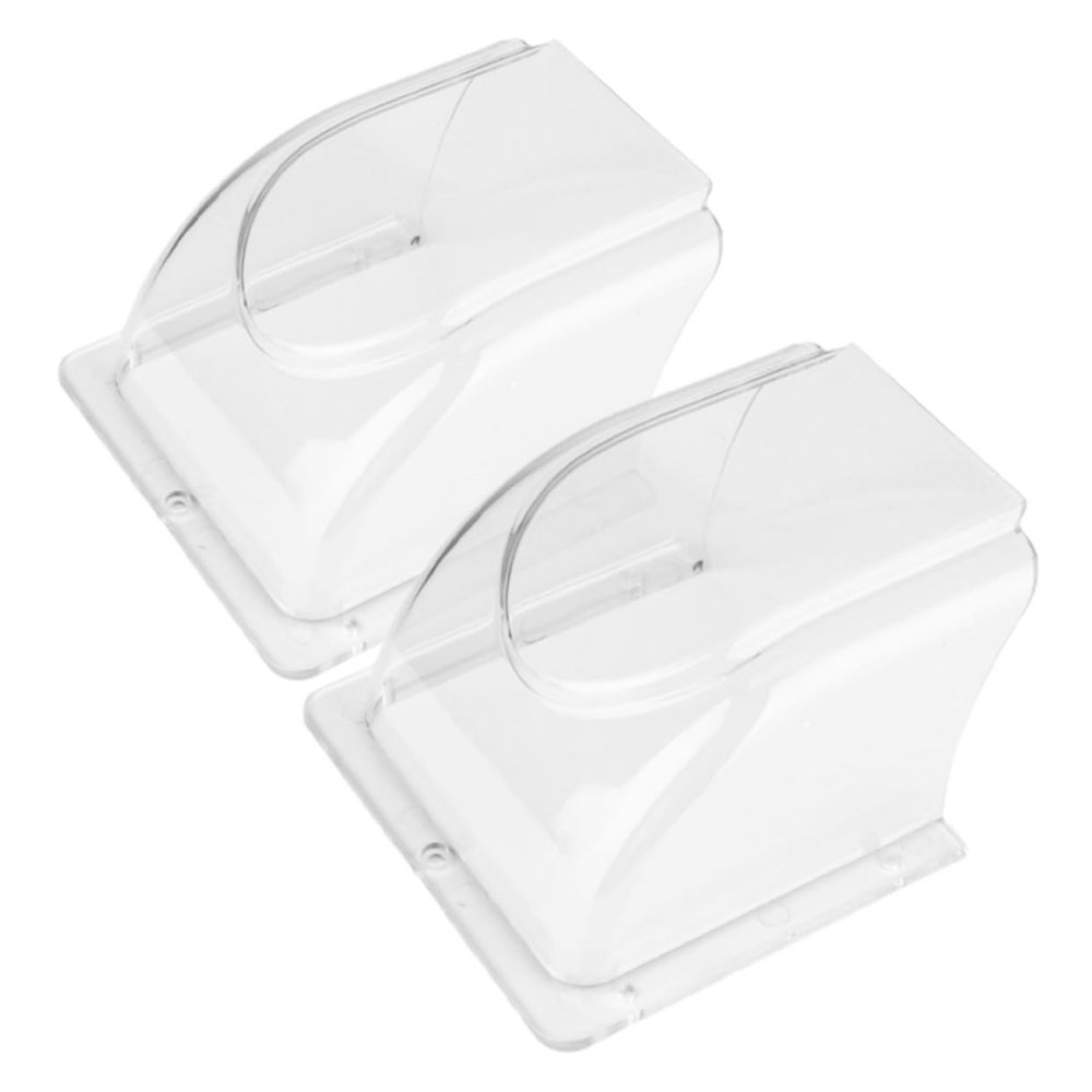Angoily 2pcs Transparent Access Control Rain Cover for Doorbell Switch Fingerprint Machine Protector Durable Material Weatherproof Design for Longevity