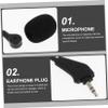 ibasenice 1pc Noise-Cancelling Headset Microphone for Lectures and Streaming Design Construction Play Compatibility for Gaming and Conference Calls view 3
