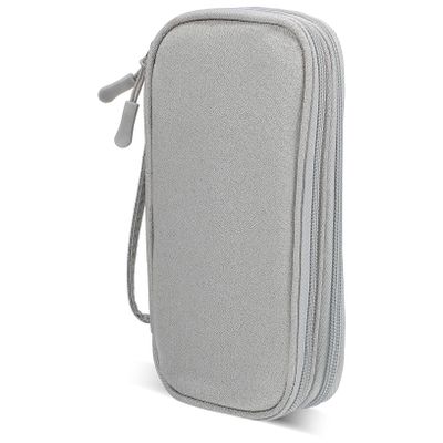 OSALADI Double Storage Bag Cable Management Bag for Electronics Zipper Closure Portable Cord Organizer Case