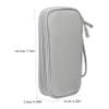 OSALADI Double Storage Bag Cable Management Bag for Electronics Zipper Closure Portable Cord Organizer Case view 2