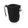 MERRYHAPY 3pcs Camera Lens Pouch Neoprene Storage Cases Drawstring Closure Dslr Camera Bag Lens Protection Case for Travel view 2