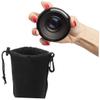MERRYHAPY 3pcs Camera Lens Pouch Neoprene Storage Cases Drawstring Closure Dslr Camera Bag Lens Protection Case for Travel view 4
