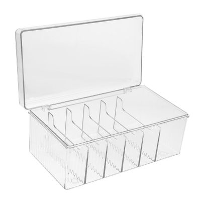 Angoily Cord Organizer Box for Electronics Cable Management Storage for Desk Accessories Data Cables Chargers and More Neat and Tidy Desktop Wires Keeper