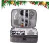 CIYODO 3-layer Cable Carrying Case Organizer Small Electronics Bag for Travel Usb Charger Organizer view 4
