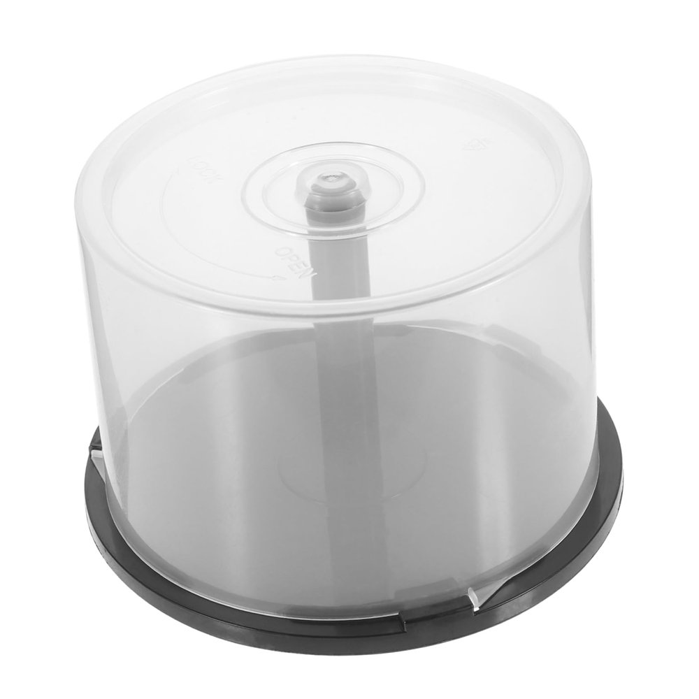 BRIGHTFUFU 2pcs Plastic Cd Storage Bin Empty Dvd Holder Cd Rack Dvd Storage Shelves Organizers and