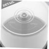 BRIGHTFUFU 2pcs Plastic Cd Storage Bin Empty Dvd Holder Cd Rack Dvd Storage Shelves Organizers and view 3