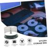 BRIGHTFUFU 2pcs Plastic Cd Storage Bin Empty Dvd Holder Cd Rack Dvd Storage Shelves Organizers and view 4
