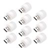 DOITOOL 10-Pack USB Night Light Portable Led Light for Car Interior Low Power Consumption for Reading Study Camping Office Dorm 3 Modes view 1