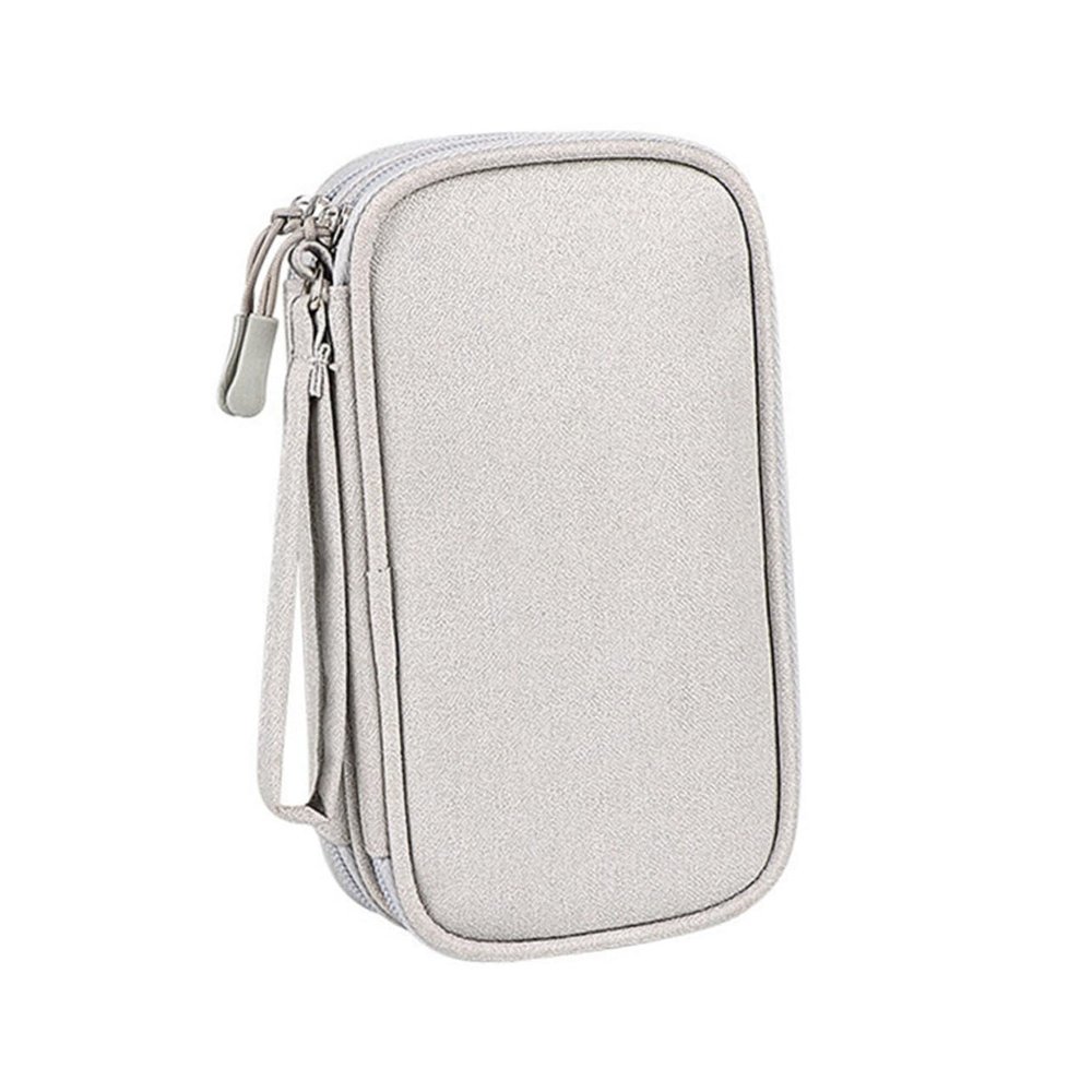 Uonlytech Cable Bag Zipper Design Electronics Travel Case Cable Box Organizer for Travel Storage Bag
