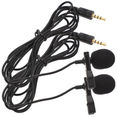 Abaodam Tiny Microphone for Recording Lapel Mic Replacement for Computer Phone and Camera