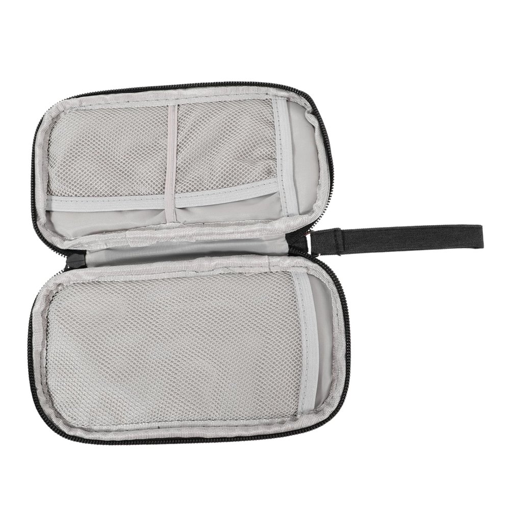 BRIGHTFUFU Portable Electronic Organizer Bag for Cables and Power Banks Durable Oxford Cloth Travel Case for Headphones and Chargers Small Design Protects Accessories from Damage