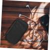 BRIGHTFUFU Portable Electronic Organizer Bag for Cables and Power Banks Durable Oxford Cloth Travel Case for Headphones and Chargers Small Design Protects Accessories from Damage view 3