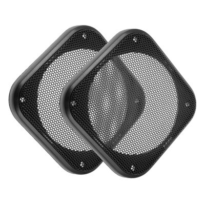 FELTECHELECTR 2pcs Car Speaker Grill Covers Durable Waffle Mesh Protector for Subwoofers Easy to Install Dust Guard for Vehicle Audio Systems Fit for Various Car Models