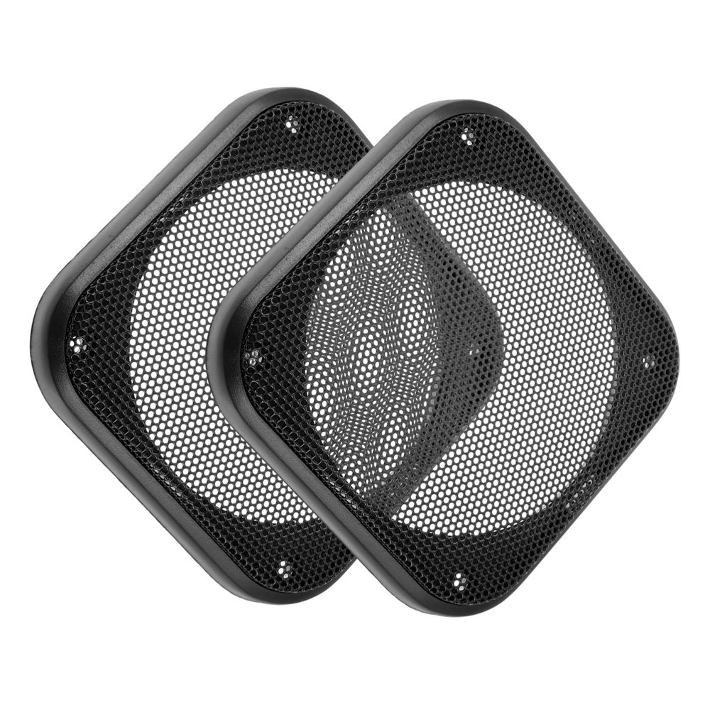 FELTECHELECTR 2pcs Car Speaker Grill Covers Durable Waffle Mesh Protector for Subwoofers Easy to Install Dust Guard for Vehicle Audio Systems Fit for Various Car Models