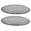 GOOHOCHY 2pcs Speaker Grill Cover for Car Audio Systems Protective Mesh Net Durable Lightweight Design for Subwoofers and Home Speakers Black Color view 1