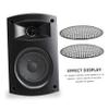 GOOHOCHY 2pcs Speaker Grill Cover for Car Audio Systems Protective Mesh Net Durable Lightweight Design for Subwoofers and Home Speakers Black Color view 2