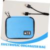 Angoily 3pcs Digital Cable Organizer Bag Multi-function Portable Electronic Storage Case for Travel Includes Mesh Pockets and Zippered Compartments for Cords Chargers Headphones view 3