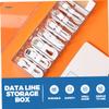 Angoily Cable Management Box with Cover Slot Cord Storage Organizer for Power Cords and Data Cables Durable Design for Use Keeps Gadgets Neat and Tidy view 4