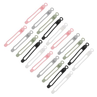 CIYODO 20pcs USB Cable Organizer Clips Cable Ties Design for Desktop Home Use
