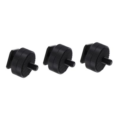 BRIGHTFUFU 3pcs Cold Shoe Mount Flash Adapter Bracket Metal Dual Layer Mounting Accessory for DSLR Microphone Led Light and Monitors Easy Installation Durable