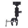 Satellite Clamp Bracket Adapter Set Aluminum Alloy Adjustable Clamp Bracket Kit for RV Yacht Mini Pole (Black Adapter) view 3