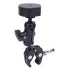 Satellite Clamp Bracket Adapter Set Aluminum Alloy Adjustable Clamp Bracket Kit for RV Yacht Mini Pole (Black Adapter) view 4