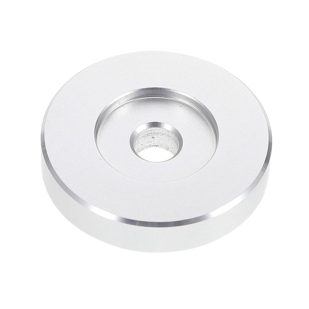Angoily Vinyl Record Adapter Single Adaptor Solid Turntable Accessory for Enhanced Stability Compatible with All for Djs and Home Use