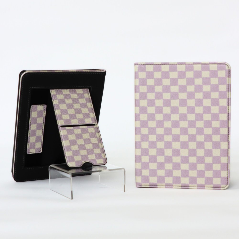 Lash Next Door Checkmate Kindle Paperwhite Case 12th Generation and Colorsoft Premium Protective Cover with Built-in Stand, Hand Strap, Smart Magnetic Closure