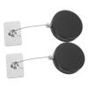 KONTONTY 2pcs Retractable Security Cable Lock with Tether Strap Remote Control Lock for Earphones and Phones Versatile Adhesive Attachment Convenient Storage and Dual-Purpose Functionality view 1