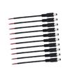 KONTONTY 10pcs Dc Power Jack Adapter Cable for CCTV Cameras Connectors Prong Adapter view 1
