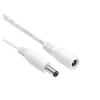 5.5mm 2.1mm Jack Power Extension Cord 1-10m Copper Wires 5V 12V DC Connector Cable Fit for LED Strip Solar Panel CCTV Camera Router(22AWG White,1M_10 PCS) view 1
