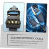 0.5m Gigabit Ethernet Cable Extender Patch Cable Flat Network Extension Cord Wire Foil Shielded Computer Accessory view 2