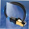0.5m Gigabit Ethernet Cable Extender Patch Cable Flat Network Extension Cord Wire Foil Shielded Computer Accessory view 3