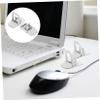 DOITOOL 2pcs Foldable Laptop Riser Stand Height Ergonomic Notebook Holder for Desk Lightweight Laptop Stand for Use view 3