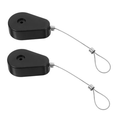SKISUNO 2pcs Retractable Cable Lock for Merchandise Security -Theft Tether Case and User-Friendly Design Versatile Locking for Electronic Products