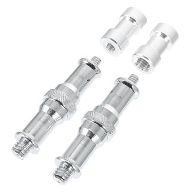 jojofuny 2sets Screw Nut Adapter for Light Stand and Camera Accessories Easy to Install Hot Shoe Adapter for Flashlight and Tripods