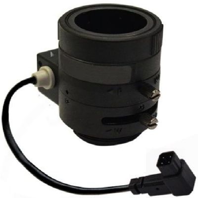 ACTi PLEN-0103 Vari-Focal f3.0-8mm Lens, DC Iris, F1.0 Aperture, Manual Focus, CS Mount Lens
