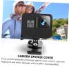 Alasum Camera Windproof Sponge Cover for Lightweight Protective Absorbs Noise for Outdoor Recording Compatible Action Cameras view 4