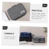 Housoutil Usb Cables Storage Bag Portable Organizer for Digital Accessories Compact Multi-functional Pouch for Cables Chargers and Earphones Travel and Outdoor Use view 3